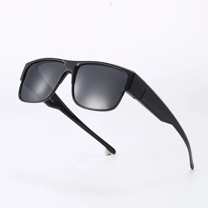 Lunettes de soleil sur-lunettes polarisées pour hommes et femmes, protection UV400 enveloppante pour la conduite et les activités en extérieur
