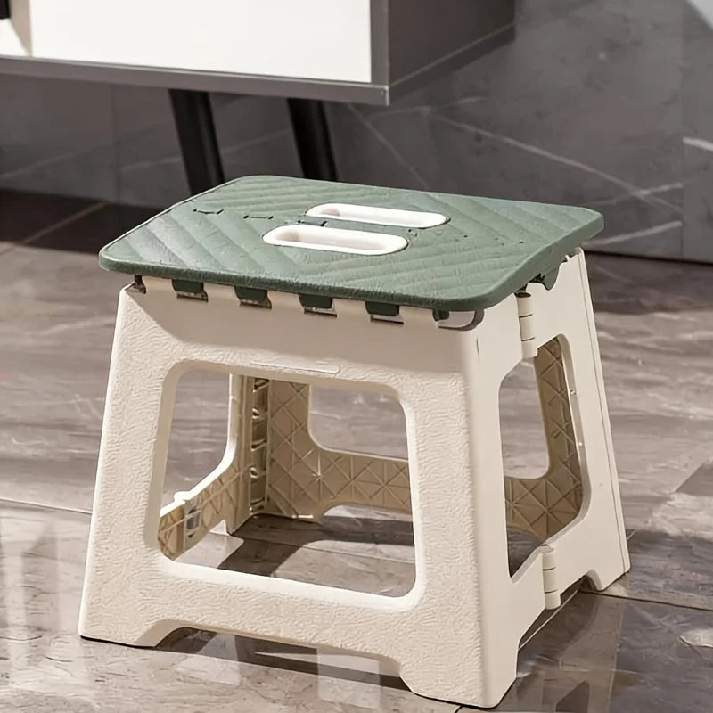 Multiple sizes available, extra-large foldable step stool, single pack, non-slip, sturdy and lightweight ABS plastic