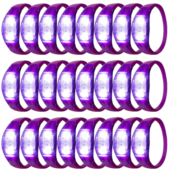 Pulseras LED que brillan de 10 a 300 piezas, pulsera luminosa que se ilumina con control de sonido para Nochevieja, conciertos con control de música