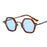 Retro Polygon Square Sunglasses Women Fashion Clear Ocean Lens Eyewear Men Trending Punk Hexagon Sun Glasses Shades UV400 Oculus