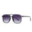Ins Retro Double Bridge Square Women Sunglasses 2025 Fashion Leopard Print Gradient Lenses Men Trend Gafas de sol UV400
