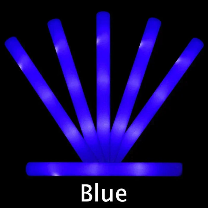5/10/30 unidades 4 modos barras luminosas de espuma de colores con LED, barras luminosas intermitentes, suministros para fiestas de camping, raves, festivales, bodas, conciertos