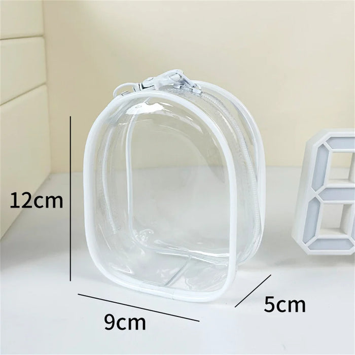Bolsa de almacenamiento para muñecas en pareja, de PVC transparente con cremallera, organizador a prueba de polvo para muñecas de peluche, estuche de exhibición, mochila exterior, bolsa colgante