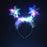 10pcs Adult Kids LED Glow Party Sequin Cat Bunny Crown Flower Headband Halo Light Up Wreath Hairband Birthday Gift Wedding