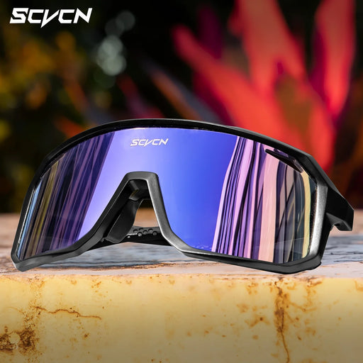Gafas de ciclismo fotocromáticas SCVCN para carretera, conducción, bicicleta, deportes al aire libre, montaña, senderismo, hombres, mujeres, gafas de bicicleta UV400