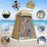 Shower Tent 150D Oxford Silver Coated Simple Toilet Tents Privacy Waterproof Fishing Tent Camping Supplies 160x160x240cm