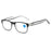 Gafas de lectura antiluz azul de moda para mujer y hombre, lentes transparentes cuadradas, presbicia para ordenador, montura con patillas de resorte