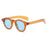 Petites lunettes de soleil rondes mode femme rétro transparent océan lentille nuances UV400 hommes rivets punk lunettes de soleil