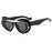 NEW Punk Oval Sunglasses 2000'S Women Men Y2K Hip Hop Luxury Brand Square Sun Glasses UV400 Unisex Shades Eyewear