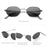 ZENOTTIC Retro Small Polygon Polarized Sunglasses Women Metal UV400 Sun Glasses Men Anti-Glare UV400 Goggles Driving Eyewear