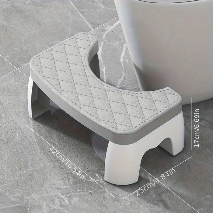 Portable Plastic Toilet Stool For All Ages Comfortable Posture Squatting Bathroom Pooping Aid Toilet Squat Stool