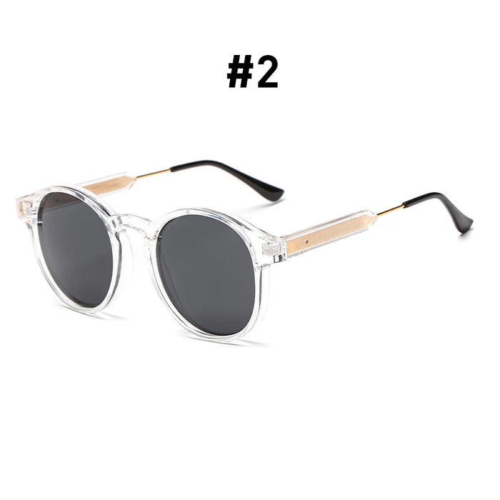 VIVIBEE Gothic Transparent Women Vintage Square Sunglasses 90s Round Sun Glasses 2026 Trending Products UV400 Men Shades