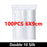 100Pcs Thicken Zipper Sealed Bags Clear Plastic Storage Bag for Small Jewelry Food Packing Reclosable Ziplock Sealing Bags