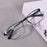 Lunettes de Lecture Anti-Lumière Bleue May Flower Homme Monture Métallique Prescription Avec Charnière à Ressort Cadre Bleu Pour Hommes +75+175