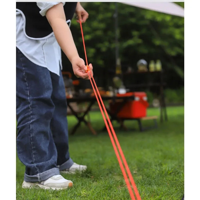 Estacas de Tienda de Campaña de Calidad S45C, Clavijas de Tierra de Acero, Cuerda Utilitaria de Paracord de Núcleo de Nylon para Camping, Jardín, Senderismo