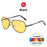 Gafas de visión nocturna VIVIBEE Pilot para conducir, lentes amarillas polarizadas UV400, gafas de aviador para hombre, lentes de sol de visión nocturna