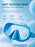JSJM New 3PCS Snorkel Set Diving Mask Wet Snorkel Anti Fog Leak Proof Tempered Glass Wide View Silicone for Adults Men Women