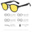 VIVIBEE Retro Blue Light Blocking Glasses Men Night Vision Yellow Lens Square UV400 Women Bluelight Filter Computer Eyeglasses