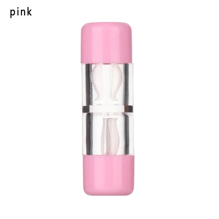 1PC Unisex Bottle Tube Hard Contact Lens Case Candy Color Travel Glasses Lenses Box Eyes Care Kit Holder Container Lens Washer