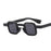 Ins Popular Fashion Small Square Sunglasses Women Retro Punk Shades UV400 Men Clear Ocean Lens Trending Rivets Sun Glasses