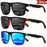 1-4 PCS Homme Classique Carré Polarisé Lunettes de Soleil Sport Légères Monture PC UV400 pour Conduite Pêche Cyclisme Unisexe Durabilité