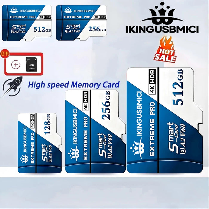 Quick Transfer SD Cards TF Cards Memory Card Micro TF Card 64GB 128GB 256GB 512GB V10 Speed Full HD 4K Fast Transfer for GoPro D