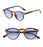 Vintage Fashion Round Sunglasses Women Men 2024 Brand Design Retro Rivet Yellow Blue Lens Square Sun Glasses Male Female Goggles