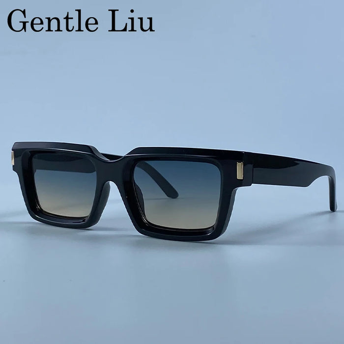 Photochromic Steampunk Square Sunglasses Men 2026 Luxury Designer Vintage Punk Sun Glasses Hip Hop Streetwear Driving Eyewear