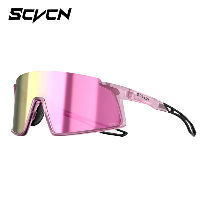 SCVCN Men Women Outdoor Sports Photochromic Running Casual Goggles MTB Bike Glasses UV400 Hiking Eyewear Cycling Sunglasses