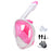 Full Face Snorkel Mask Snorkeling Swimming Diving Mask with Detachable Camera Mount Wide View Anti-Fog Anti-Leak for Adult Youth