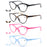 Lunettes de lecture pour femmes petits visages, œil de chat, vintage, mode, monture œil-de-chat rétro, verres clairs, ultra-légères, dioptrie +1.25 +2.0