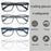 Lunettes de lecture extra-larges pour hommes et femmes. Monture carrée classique. Lunettes anti-lumière bleue avec verres de prescription.