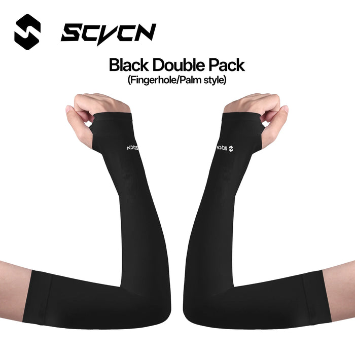 SCVCN 1Pair Breathable Hand Cover Cooling 1Pair Arm Sleeves UPF50+ Sun Protection Outdoor Cycling Sun BikingIce Fabric Sleeve