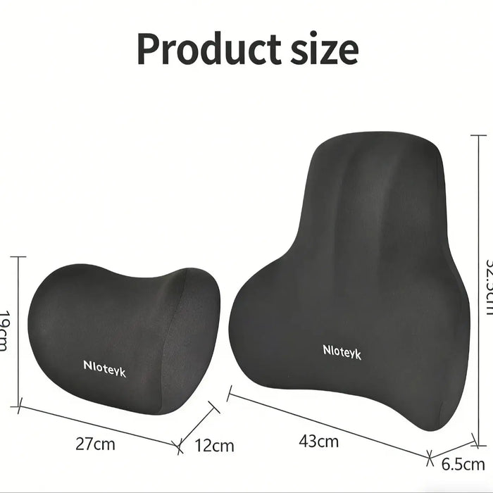 Memory Foam Car Neck Cushion Car Lumbar Support For Car Supplies Universal Neck Pillow Waist Cushion Car Seat Car Accessories