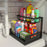 Expandable Double Layer Pull Out Under Sink Organizer Basket Kitchen Cabinet Storage Space Organization Tool