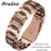 ARADOO Premium Copper Bracelet for Men with 3X Strength,Magnetic Therapy Cross Wristband Jewelry Gifts