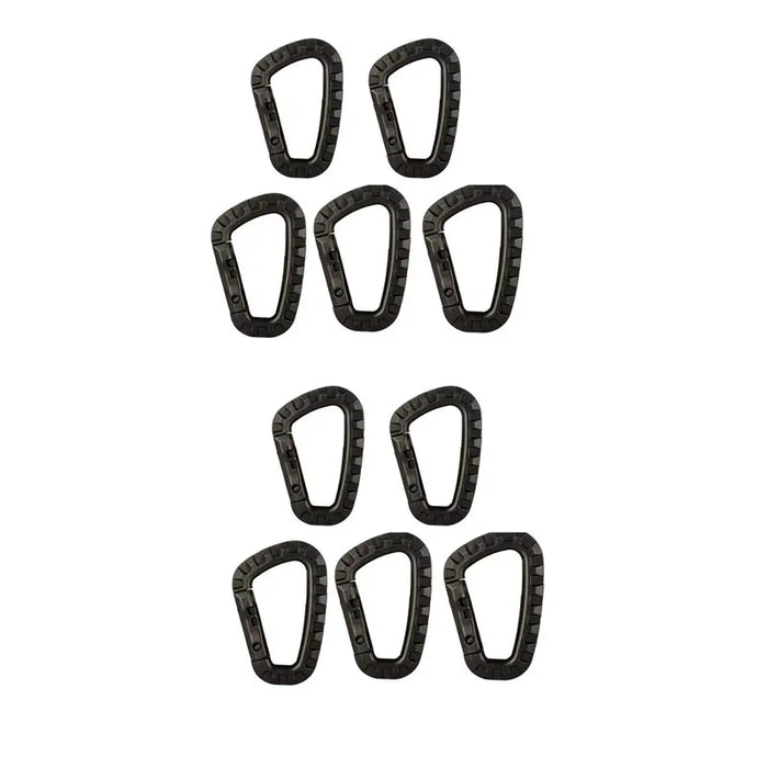 1-10Pcs Clips Mosquetón Táctico Militar Accesorios Hebilla D-Ring Mosquetón Montañismo Mochila Colgante Llave Gadget Exterior