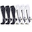 6Pairs Compression Socks 20-30mmHg High Stockings Men & Women Sports Marathon Cycling Football Varicose Veins EU35-45