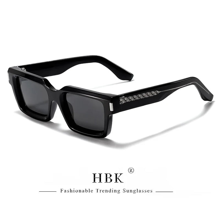 HBK Punk Vintage Square Men's  Sunglasses Brand Design Small Frame Sun Glasses Party Travel Glasses Gift Ideal Choice