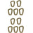 1-10Pcs Clips Mosquetón Táctico Militar Accesorios Hebilla D-Ring Mosquetón Montañismo Mochila Colgante Llave Gadget Exterior