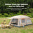 Outdoor Camping Family Tent 3-12 Person Double Layers Oversize 2 Rooms Thickened Rainproof Outdoor Family Camp Tour Equipment