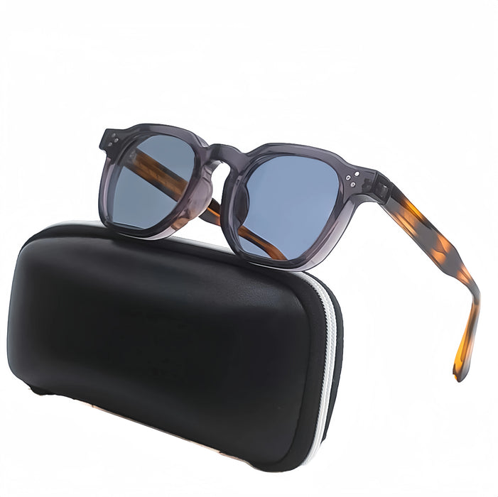 HBK New Square Vintage Sunglasses Men Square Fashion Punk Sun Glasses for Women Outdoor Travel Driving Beach Eyewear UV400