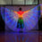 LED Light Up Belly Dance Wings Glowing Fairy Wings Luminous Butterfly Isis Wing Performance Dance Party Rave Costumes