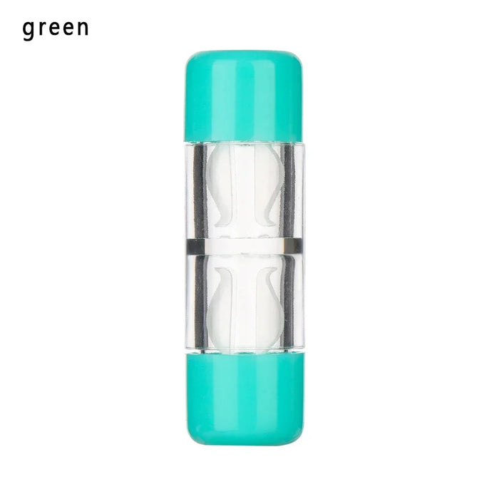 1PC Unisex Bottle Tube Hard Contact Lens Case Candy Color Travel Glasses Lenses Box Eyes Care Kit Holder Container Lens Washer