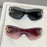 2 gafas Y2K integradas sin montura, diseño de doble corazón, versátiles para fotografía callejera diaria/viajes de mujer