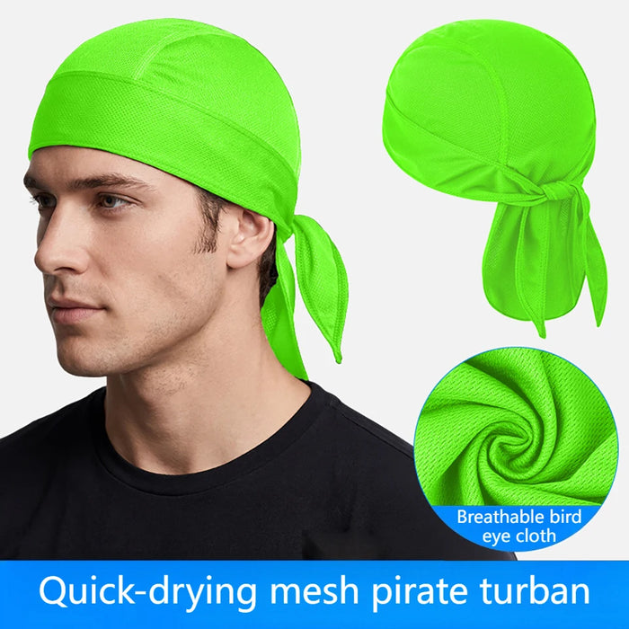 KoKossi Summer Breathable Mesh Hat Quick-dry Headscarf Sun Protection Sweat-wicking Sports Outdoor Riding Cycling Headband