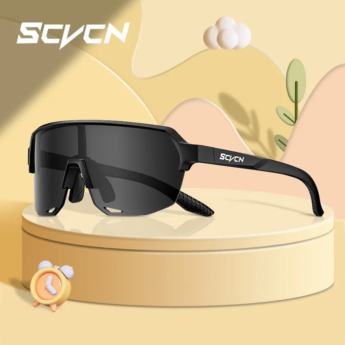 SCVCN Children Cycling Sunglasses Outdoor Road MTB Bike Eyewear Teenager Girls Boy Hiking Running Glasses Sports UV400 Goggles
