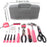 62 Piece Multifunctional Portable Home Repair Tool Kit with Hammer Pliers Wrench Screws Ideal DIY Gift for Men Women Fathers Day