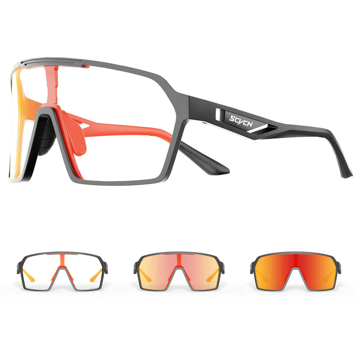 SCVCN Cycling Photochromic Sunglasses Men Women Outdoor Sports Running Glasses UV400 MTB Road Bike Eyewear Driving Hiking