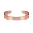 Vinterly Pure Copper Bracelets for Women Men 10mm Wide Adjustable Cuff Copper Magnetic Bangles Arthritis Healing Energy Jewelry
